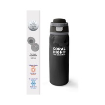 Coral High Siyah Kamuflaj Desenli Pipetli Ve Direkt Içim Çelik Termos 800 Ml 38516 Renkli