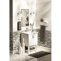Voss Fırçalanmış Nikel Banyo El Havlusu Yüzüğü, Duvara Monte Açık Havlu Halkası, Yb5186bn 29,5 X 7,2 X 17,3 Cm