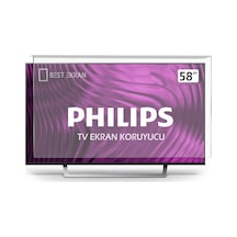 Best Ekran Philips Uyumlu 58PUS7304 TV Ekran Koruyucu - 58" 146 CM Ekran Koruyucu