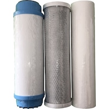 Naturel Açık Kasa Su Arıtma Cihazı Filtre Seti 3 Filtre