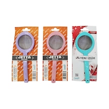 Jetta Yeni İzgi Plastik Renkli Sap Çay Süzgeci 12x45- 12'li Paket