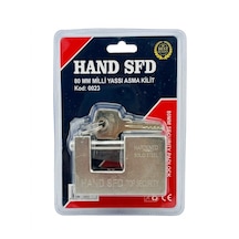 Hand Sfd Milli Yassı Asma Kilit 80 Mm Sertleştirilmiş Masif Çelik Güvenli
