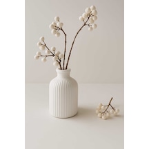 Bernami Mumluk Şamdanpinterest Bohem Mini Vazo Çizgili Beton Vazo - Stil Minimal Dekor 1 Adet Diğer