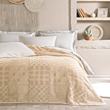 Yataş Bedding Nova Çift Kişilik Emboss Battaniye - Bej