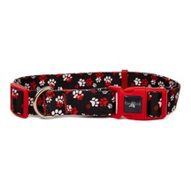 Köpek Boyun Tasması Geri Dönüştürülmüş, Ayarlanabilir, Emniyet Tokalı Küçük Ve Büyük Irklar İçin Tüy Toplamaz, Yıkanabilir, Airtag & İsimlik Uyumlu, Kırmızı Pati,large Çok Renkli