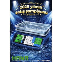 Hana 5500 Terazi-60 Kg-bakanlık Onaylı-2026 Mühürlü-1000 Saat Şarj Ömrü-pazar Market Tartı-su Geçirmez