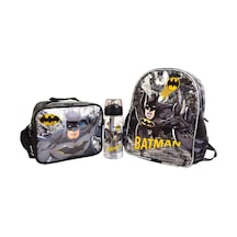 Erkek Çocuk Anaokulu Çantası Seti / Ellaboni Batman Anaokulu Çantası Seti Siyah