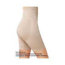 Momslab Kadın 1 Beden Incelten Ten Rengi Push Up Seamless Şort Korse Ten