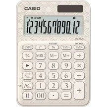 Casio Ms-20uc-jwe 12 Hane Beyaz Desenli Masa Üstü Hesap Makinesi Çok Renkli