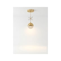 Royal Petal 3 Renk Ledli Gold Avize - Modern Koridor, Yemek Odası, Mutfak Aydınlatması