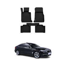 Bmw 3 Series Gran Tourismo F34 2016-2020 Uyumlu 4d Havuzlu Paspas Kauçuk Siyah 5 Parça