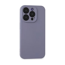 Apple Uyumlu iPhone 15 Pro Max Uyumlu Kılıf Nano İçi Kadife Silikon - Lila