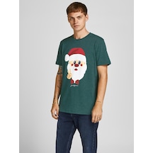 Jack Jones Erkek T-shırt 12198770-pıne Yeşil