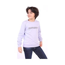 Toontoy Kids Toontoy Erkek Çocuk Creatıve Innovatıve Baskılı Sweatshirt Mavi