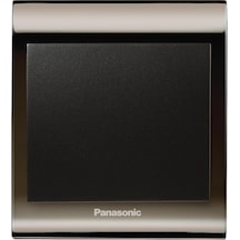 Viko Panasonic Thea Blu Tekli Anahtar Çerçeve Una+füme, Kapak Siyah