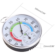 Sıcaklık Ve Nem Analog Gösterge İç Mekan Dış Mekan Termometresi Higrometre 35ed