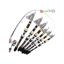 Novahub İplik Olta Karbon Fiber 99% Alabalık Sazan Teleskopik Olta Deniz Olta Kamışı Döküm Çubuk 2.4 M 2.4 M