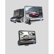Lvsqvr Full Hd Araç Kamerası 3 Lü 4.0 Ekranlı Ve Hdr Gece Görüşlü