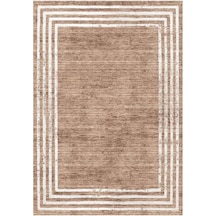 Çam Halı Gloria Td71601 Bej Art Deco Modern Desen Dokuma Saçaklı Kilim