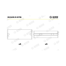Glyco Ana Yatak Seat Skoda Vw 1.4 1.6 Fsı 16v Fh13255std