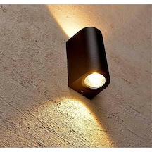 Çift Yönlü 14 Watt Led Ampullü Aplik Siyah