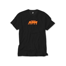 KTM Racing Orange Logo Siyah Tişört Siyah
