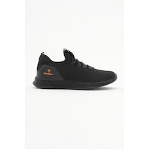 Tonny Black Rahat Kalıp Lastik Bağcıklı Çocuk Unisex Siyah Spor Ayakkabı V2qnt-3 Siyah