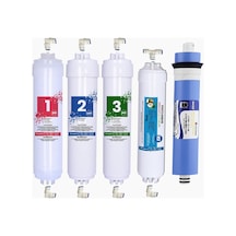 Ihlas Aura Cebilon Plus Uyumlu 12 Inç Inline 5'li Membranlı Filtre Seti Dirsek li