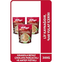Kellogg's Beyaz Çikolata Parçacıklı ve Antep Fıstıklı Granola 3 x 300 G