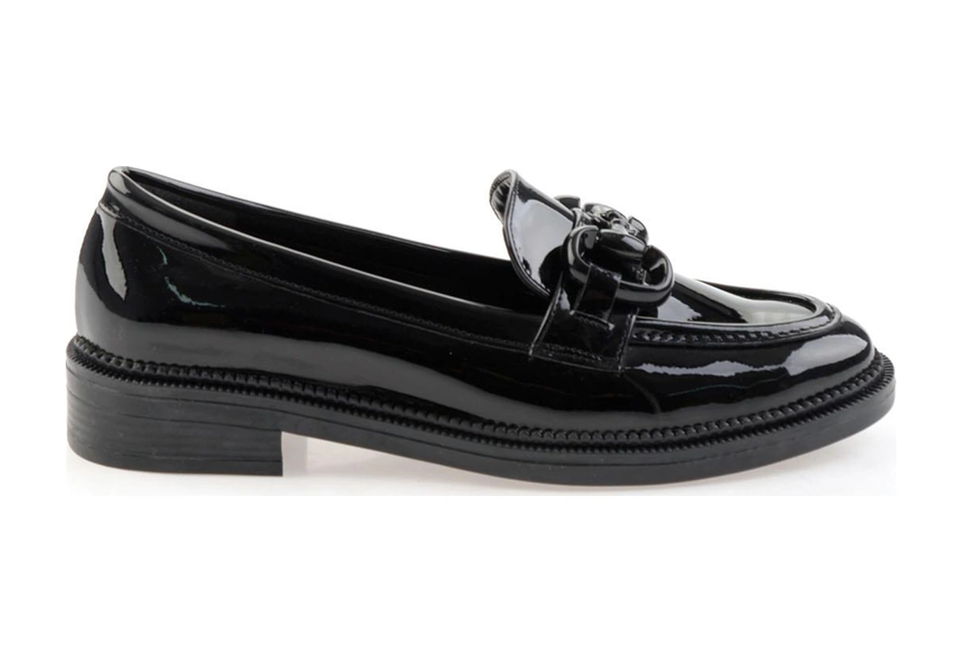 Bambi Siyah Kadın Loafer Ayakkabı K01216401398 Siyah