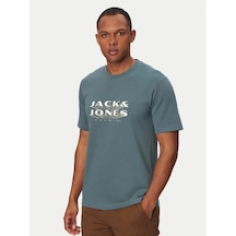 Jack & Jones Jack&jones 12289880 0 Yaka Erkek Tshirt - Yesil Yeşil