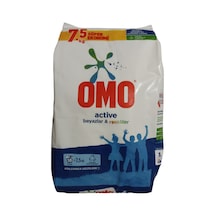 Omo Active Beyazlar ve Renkliler İçin Toz Çamaşır Deterjanı 50 Yıkama 7500 G