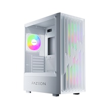 Fazeon F18 650w 80+ Bronze Tempered Glass Mesh 4x Argb Fanli Usb 3.0 Beyaz E-atx Bilgisayar Kasasi