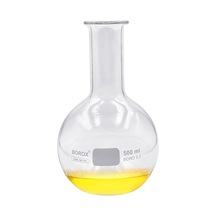 Borox Cam Balon 500 Ml - Dibi Düz - Şilifsiz Deney Balonu