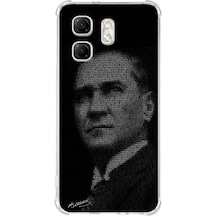 Infinix Hot 50i - Smart 9 Uyumlu Gençliğe Hitabe Yazılı Atatürk Silüeti Baskılı Silikon Kılıf Renkli