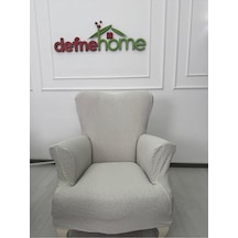 Jakar Kumaş Lastikli Kayma Yapmayan Tek Kişilik 1 Adet Berjer Ört Antrasit