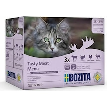 Bozita Sos İçinde Etli Kedi Konservesi Multibox 12x85 Gr