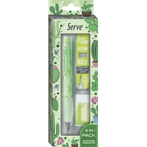Doğa Desenli Deep Kalem, Deep Silgi Ve Deep Min, 0.7 Mm, Elma Yeşili