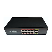 Uranıum Poe-g8002-96w 8 Port Gıgabıt + 2 Port Gıgabıt Rj45 Uplınk Poe Swıtch Realtek Chıpset