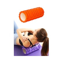 Roller Pilates Masaj Rulosu Köpüğü Fitness Yoga Roller Turuncu Karışık