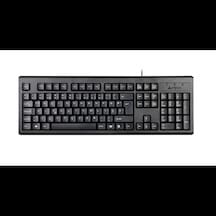 A4 Tech Km-720, Siyah, Usb Kablolu, Türkçe F, Multimedya Klavye
