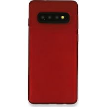 Ilkeshop Newface Samsung Galaxy Uyumlu S10 Plus Kılıf First Silikon - Bordo