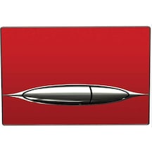 Bocchi Metauro Cam Metal Kırmızı Kumanda Paneli - 8200-0128- Krom