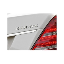 Mercedes Benz Bluetec Bagaj Yazı Abs Krom Gri Car Logo Arma