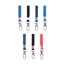 Sarff Metal Akrep Kancalı Kart Askı İpi 1 Cm Mavi