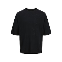 Jack & Jones Jortavıra Knit Erkek Triko Tişört Siyah