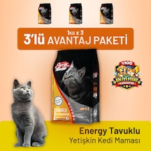 Cat Food Energy Tavuklu Yetişkin Kedi Maması - 3 Adet