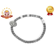 Gs Kare Hematit 4mm Doğaltaş Bileklik