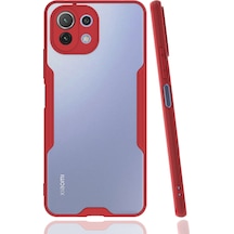 Uryport Xiaomi Mi 11 Lite Kılıf Platin Silikon - Kırmızı