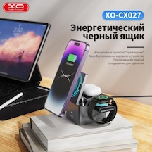 Magsafe Uyumlu Manyetik 3'ü 1 Arada Hızlı Kablosuz Şarj Standı